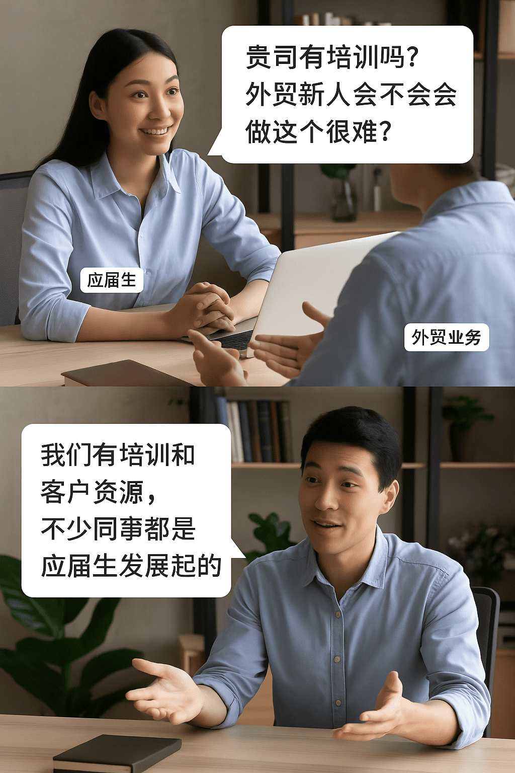 外贸业务应届生招聘实录：新手求职者最常问的8大问题与应对建议